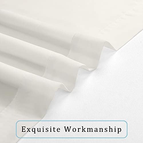 OWENIE Sheer Curtains 96 Inch Length, Elegant Sheer Curtains for