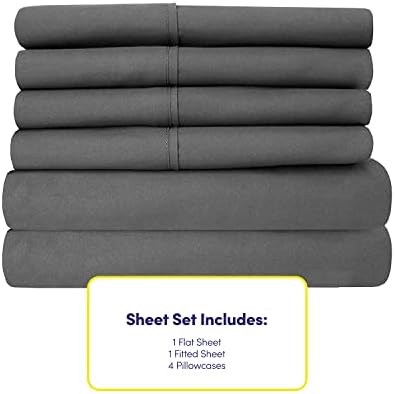 King Size Deep Pocket Sheet Sets – 6-piece Extra Deep Pocket Bed