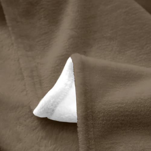 Feelyou Taupe for Kids Adults Fleece Throw Blanket Twin 60"x80"