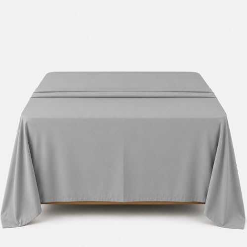 Amay 100% Egyptian Cotton Flat Sheet Only Full XL, 500 Thread Count
