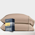 THREAD SPREAD 100% Egyptian Cotton King Size Pillow Cases Set of 2