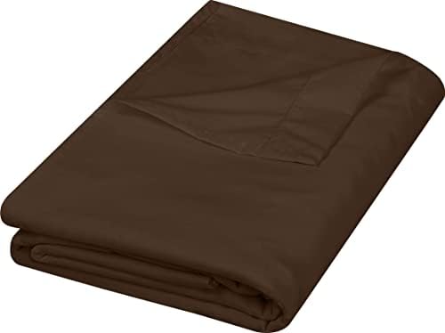 Elite King (102x108) Size Flat Sheet 600-TC Percale Cotton Top Flat