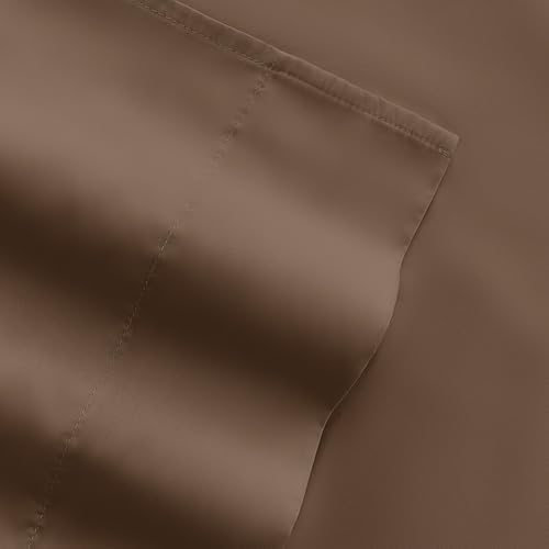 LINENS & HUTCH Sheet Set Solid Microfiber Ultra Soft Bedding - Queen