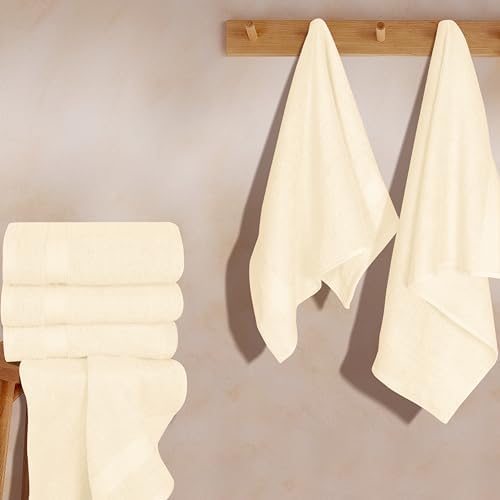GLAMBURG Ultra Soft 6-piece Hand Towel Set 16x28-100% Ringspun Cotton