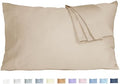 Pillow Cases King Size 100% Cotton Percale Set of 2, Sandshell