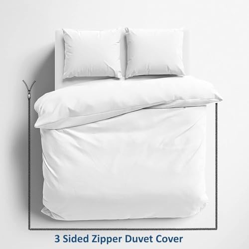 600 Thread Count Egyptian Cotton Duvet Cover Set – 3-Piece Bedding Set