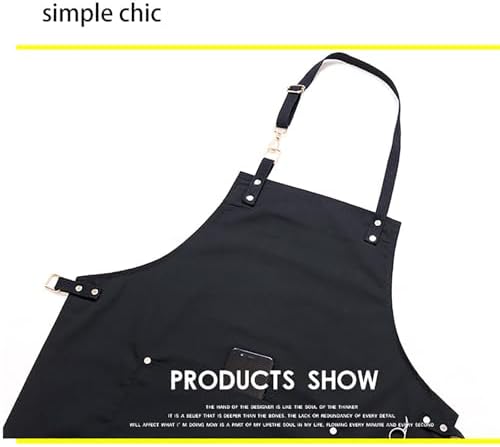 Canvas Chef Apron with Pockets, Adjustable, Suitable for Kitchen