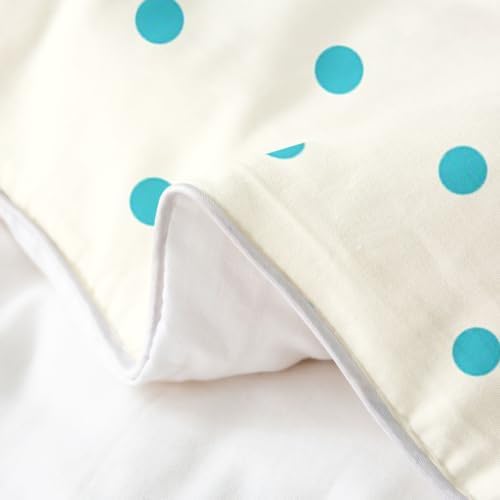 Castle Fairy Polka Dot Duvet Cover Set Full Size 100% Cotton,Geometric