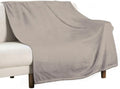 Soft Plush Throw Blankets, Taupe Brown Tan Solid Trend Color Blankets