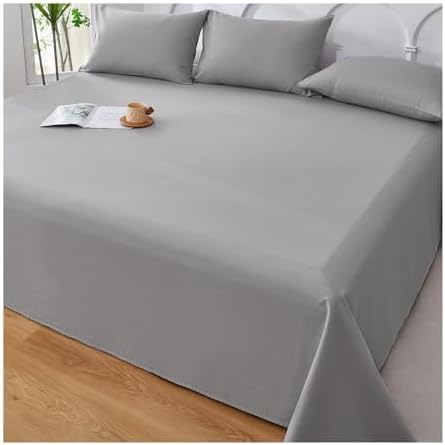 100% Cotton Coarse Fabric Flat Sheet Twin Full Queen King Cal King