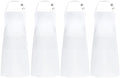 Syntus 4 Pack Adjustable Bib Apron with 2 Pockets Cooking Kitchen