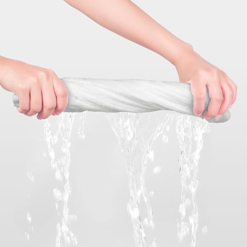 Striped Cotton Washcloths, Comfort 6 Pack Face Towels, Absorbent