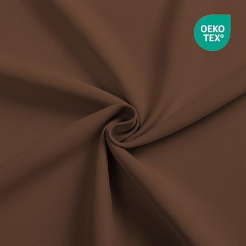 CUCRAF Brown Blackout Curtains 72 inch Length, Thermal Insulated Room
