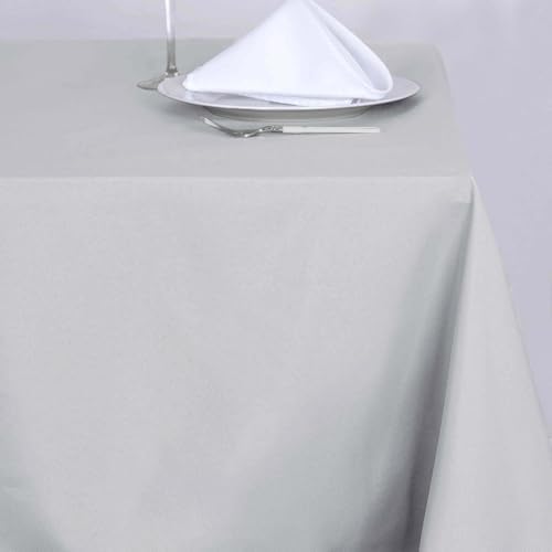 Efavormart 70" Square Linens Silver Wholesale Linens Polyester Square
