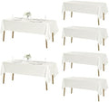 Fokitut 6 Pack Rectangle Tablecloth, 60x102 Inch, Stain Resistant and