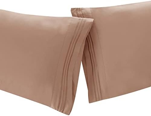 Clara Clark Pillow Cases King - Ultra Soft Pillow Cover, Lightweight