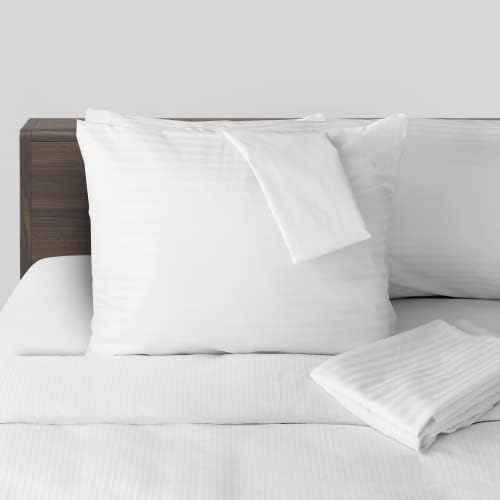 FeelAtHome Waterproof Pillow Protectors, Queen, 4 Pack