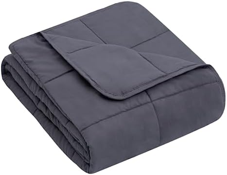 yescool Weighted Throw Blanket 10lbs, 41" x 60", Grey