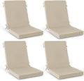 Summsun Outdoor Dining Chair Cushions 4-Pack, 20 x 20 Inch, Cream