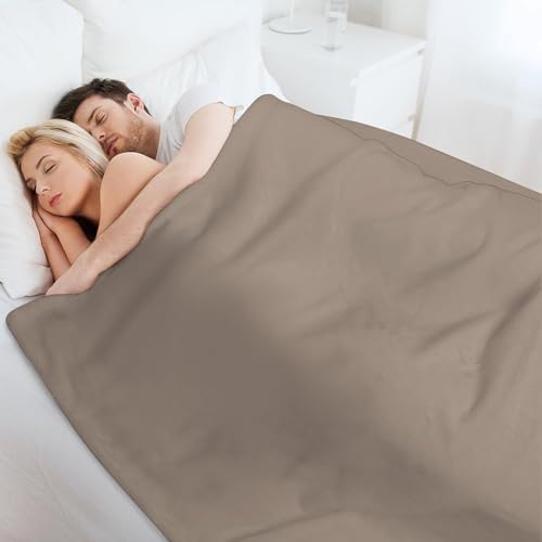 Soft Plush Blanket, Chic Pastel Taupe Warm Cozy Throw Blanket for All