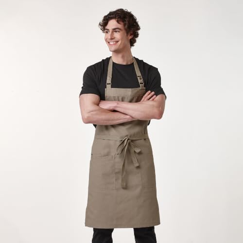 Chef Men Canvas Waterproof Apron Pocket 4251GB