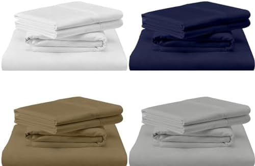 4-Pcs Premium Bedding Set-800-Thread Count 100% Cotton Dark Grey King