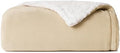 Casual Living Cal King Sherpa Blanket, Reversible Fleece, 108" x 90"