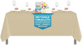 Leading Linens 60x102 Inch Rectangle Ivory Polyester Tablecloth