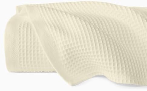 Rajlinen 100% Cotton Waffle Blanket California King, Soft Lightweight