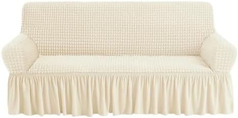 NICEEC Sofa Covers Beige Couch Cover Stretch Sofa Slipcovers with