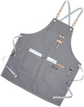 Nordic Industrial Style Canvas Cooking Apron and Adjustable Straps