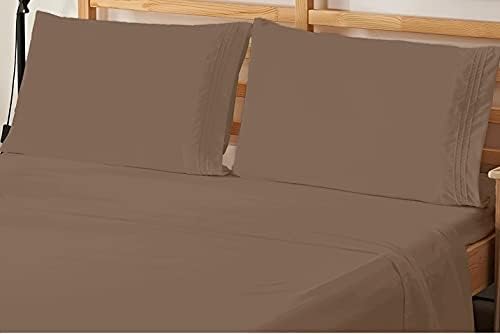 Elegant Comfort 4-Piece Bed Sheet Bedding Set! Luxury Softness 1500