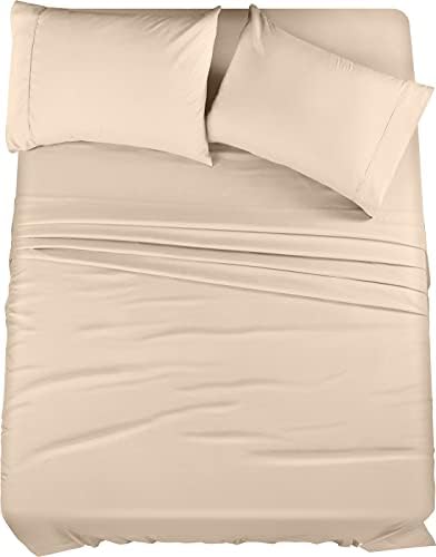 Twin Sheet Set – 4 Piece Bed Sheets for Twin Size Bed, Soft and