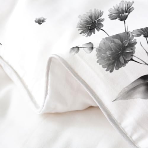 Erosebridal Floral 100% Cotton Duvet Cover Queen