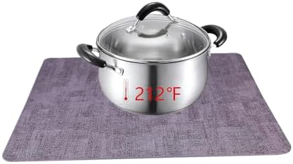 Place Mats Set of 6, Faux Leather Placemats Waterproof Oilproof, Stain