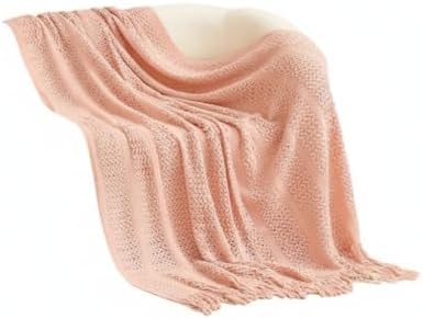 Soft Chenille Throw Blanket Cozy Chunky Knit Blanket for Couch and Bed
