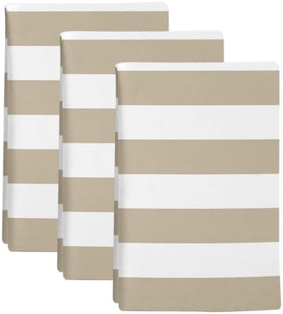 Kitchen Towels Set 3 Pack Classical Stripe Absorbent Dish Towels for