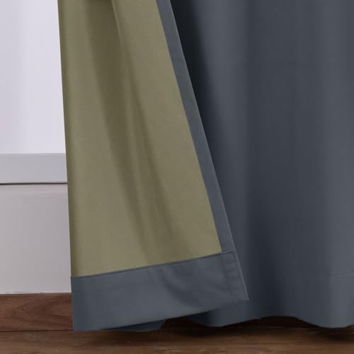 Macochico Full Blackout Velvet Curtains Full Light Blocking Drapes for