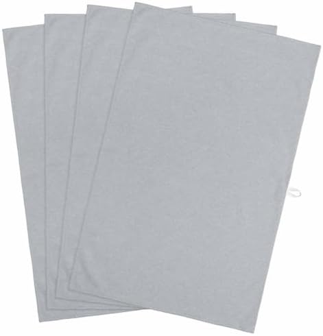 Gray Solid Color Kitchen Towels, 4 Pack Dish Towels for Kitchen