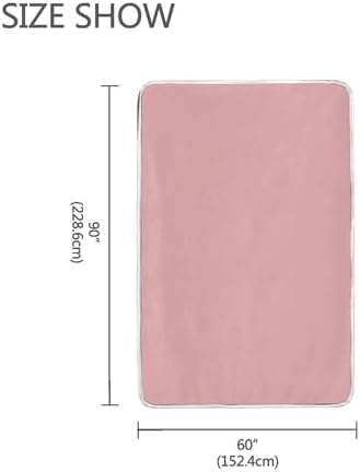 Rosy Brown Plush Throw Blankets for Bed Couch and Living Room Suitable