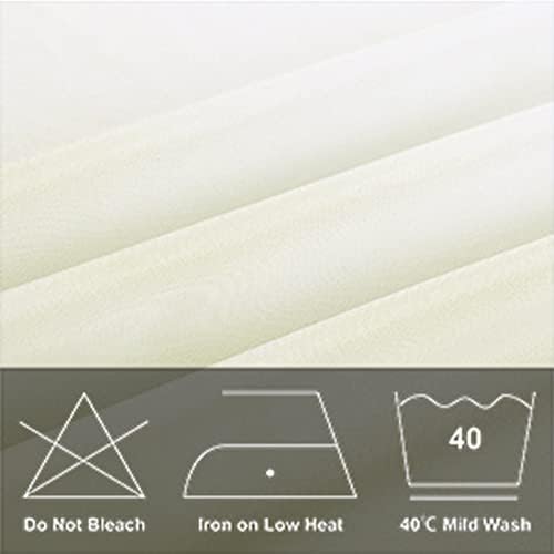 6 Pack Round Tablecloth 90 Inches Ivory Table Cloth Stain and Wrinkle