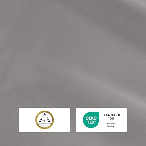 Izod Queen Bed Sheet Set, 100% Egyptian Cotton Percale, Crisp & Soft