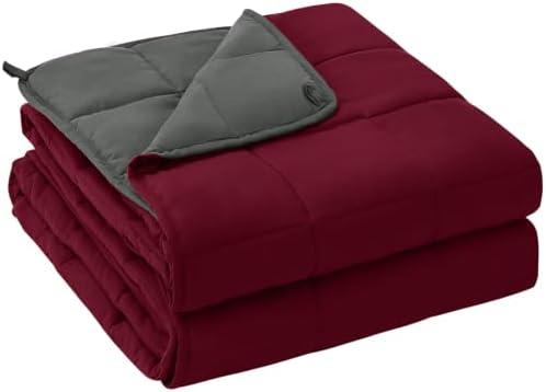 yescool Weighted Blanket for Adults 20lbs Queen Size, 60" x 80", Red