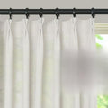 LETAU Off White Linen Curtains 63 inches Long, Pinch Pleated Light