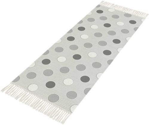 Simple Pot Dots Hallway Runner Rug 2'x5', Modern Minimalist Dots