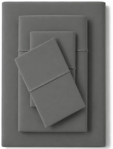 Feather & Stitch 100% Cotton Sateen 500 TC King Size Bed Sheet Set