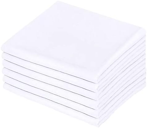 White Pillowcases 6 Pack, Standard Queen Size, Soft and Comfy