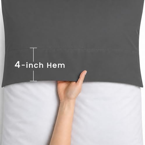 Queen Pillow Cases Set of 6, Ultra Soft Wrinkle-Free Microfiber Pillow