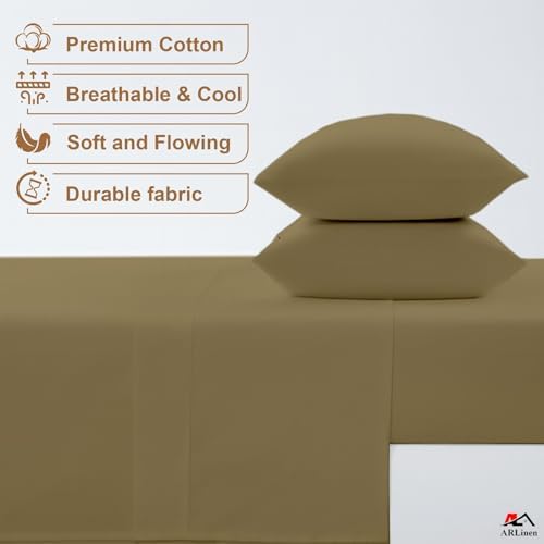 ARlinen 4 PC RV Bunk Sheet Set 48 x 75, Fits RV Mattress 10-Inch Deep
