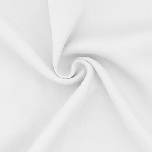 Easy-Going Thermal Grommet Curtains, 2 Panels 52x108 in, White